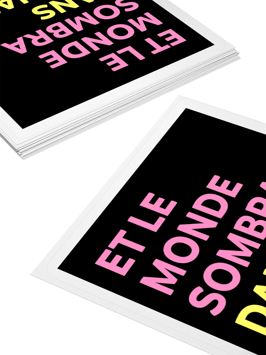 Et le monde sombra dans le chaos • The End Is Nigh Edition Sticker product image (4)