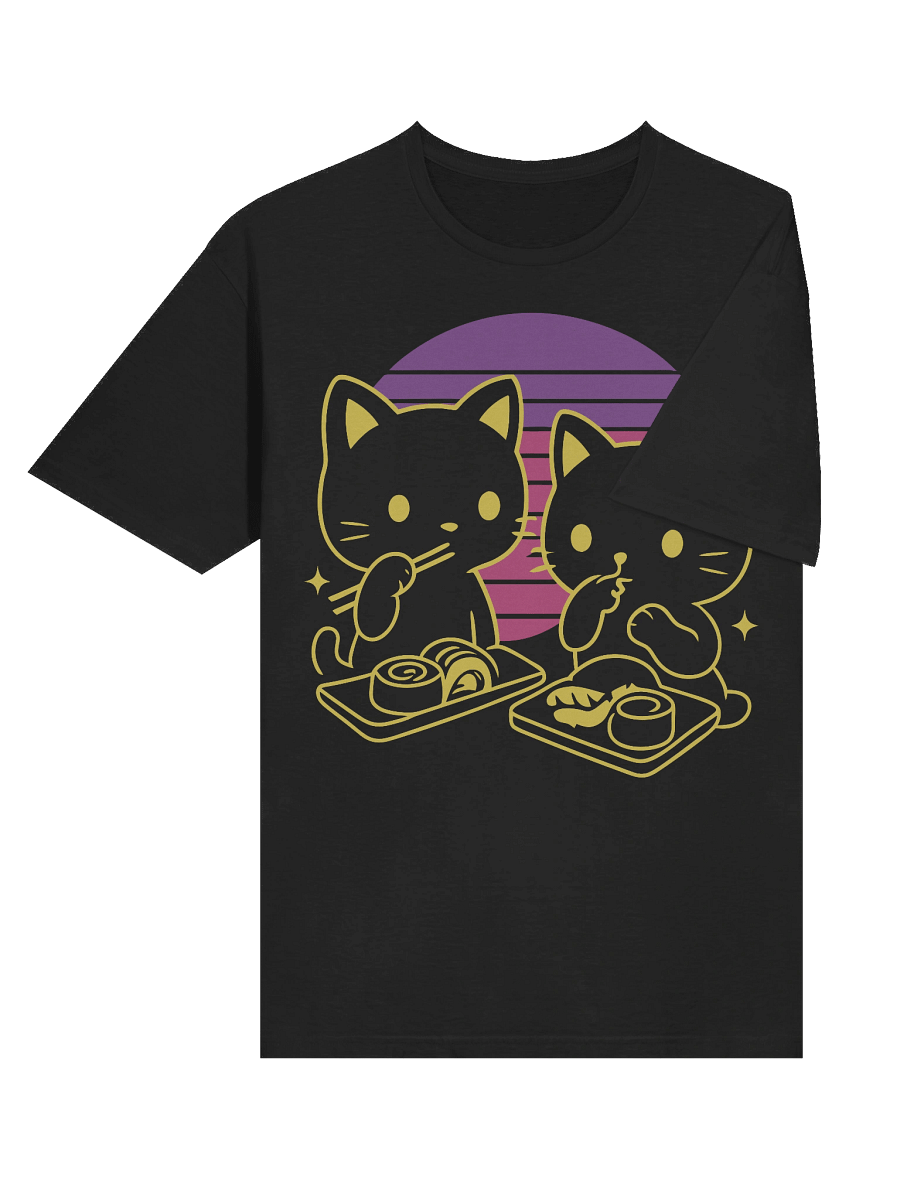 Retro Japanese Kittens Sushi T-Shirt product image (28)