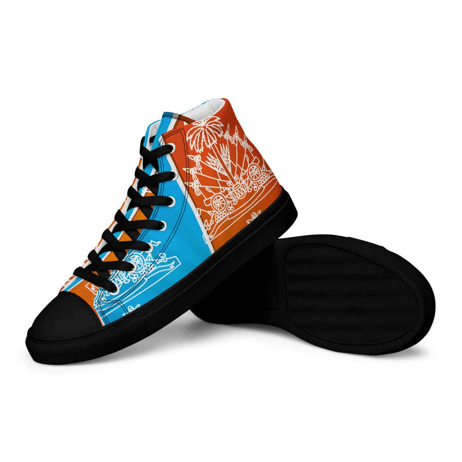 Haitian flag Men's High Tops product image (12)