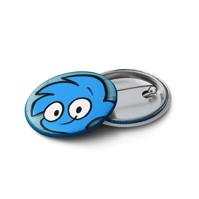 Cartoon Safety Pin Buttons Set 1 product image (8)
