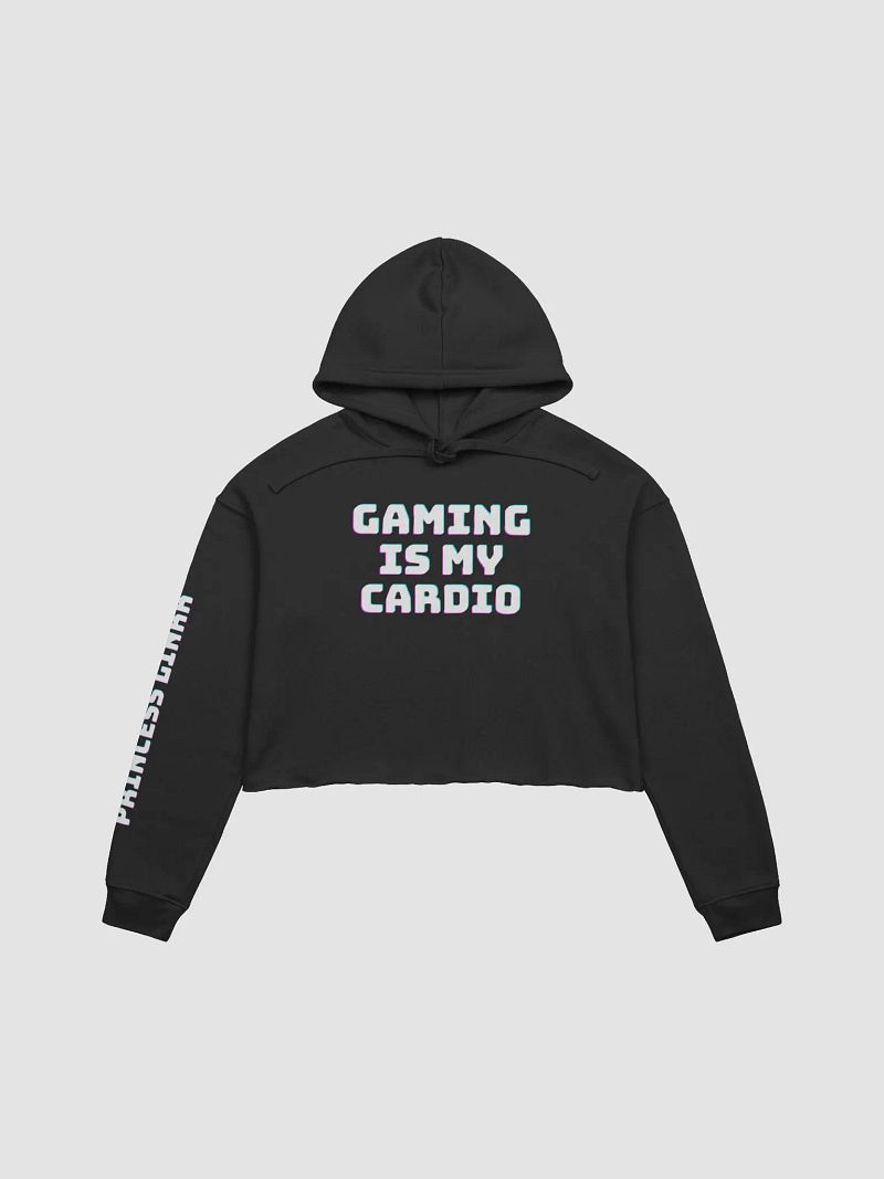 "GAMING IS MY CARDIO" Cropped Hoodie