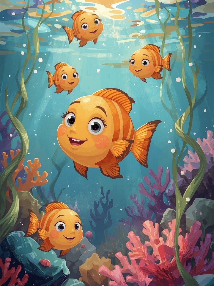 Cute Fish Digital Art product image (1)