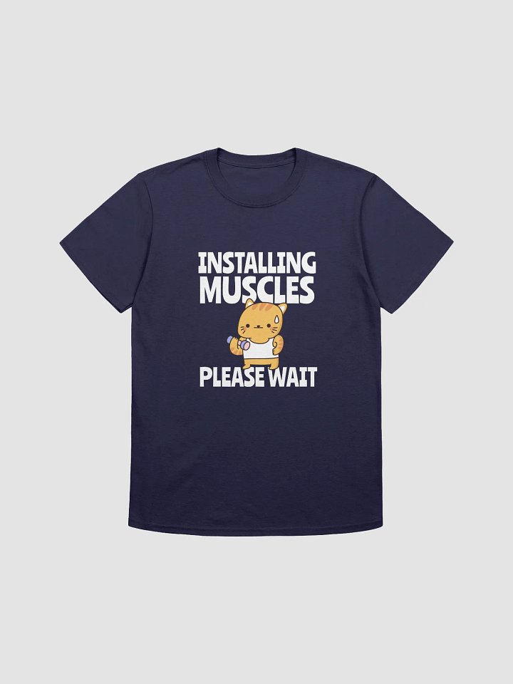 Chubby Cat Workout Cartoon T-Shirt product image (2)
