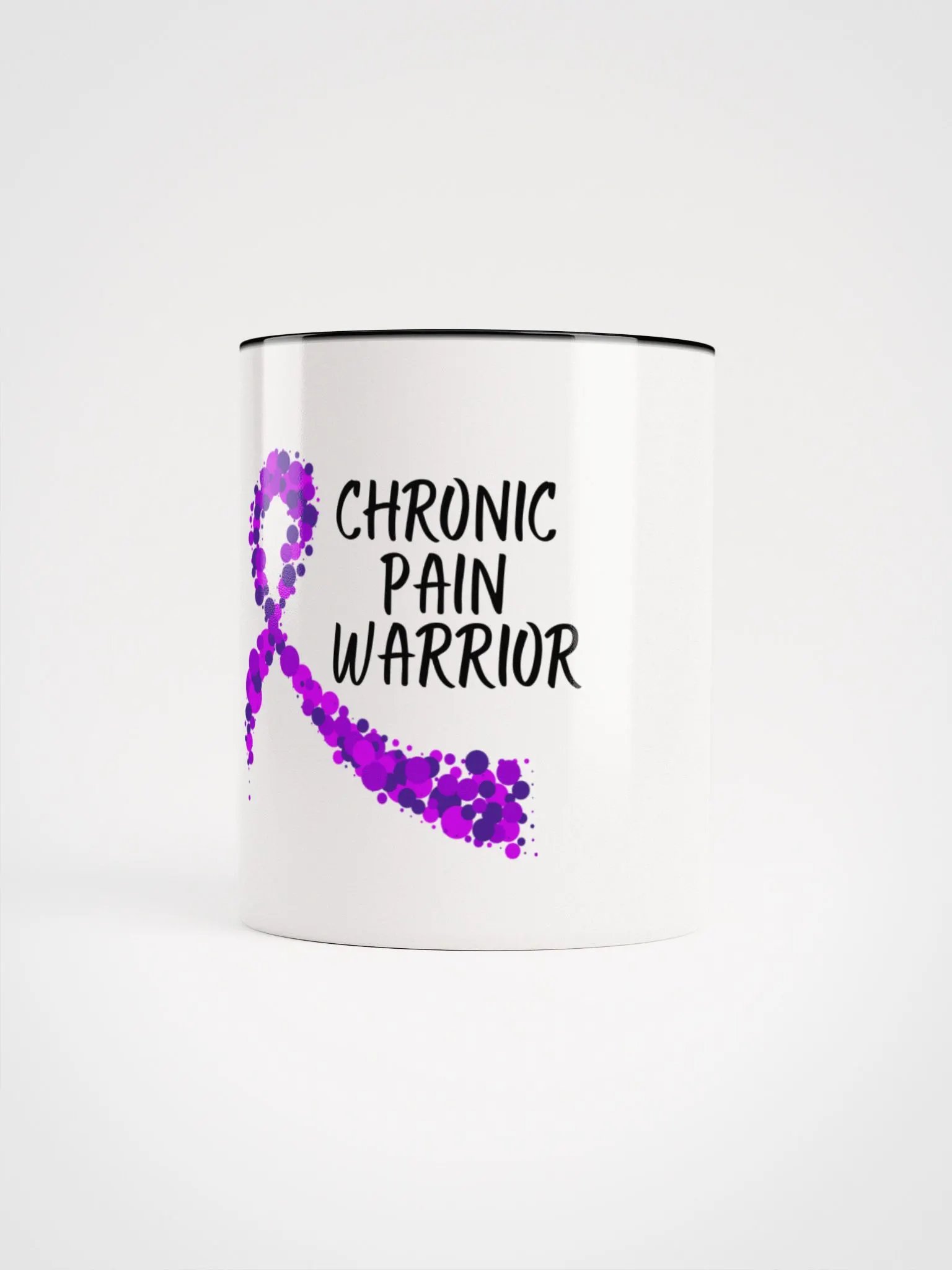 Chronic Pain Warrior Bubble Ribbon Mug- Choose Your Color product image (1)