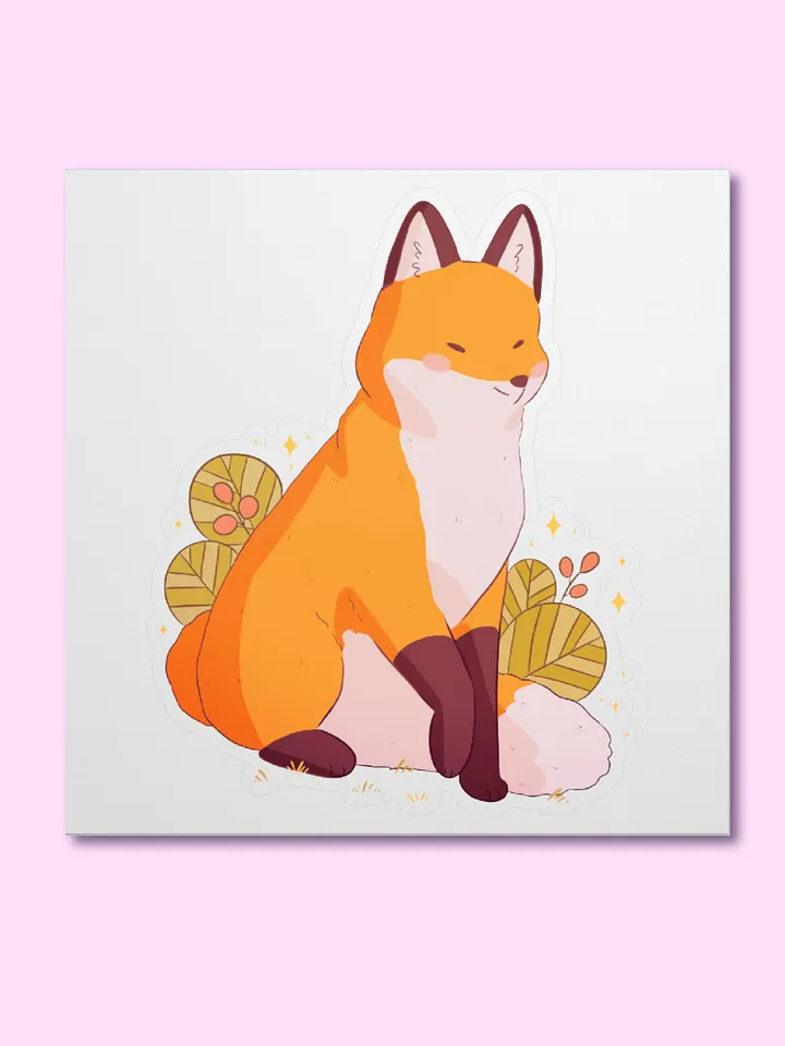 Red Fox Vinyl Sticker product image (2)