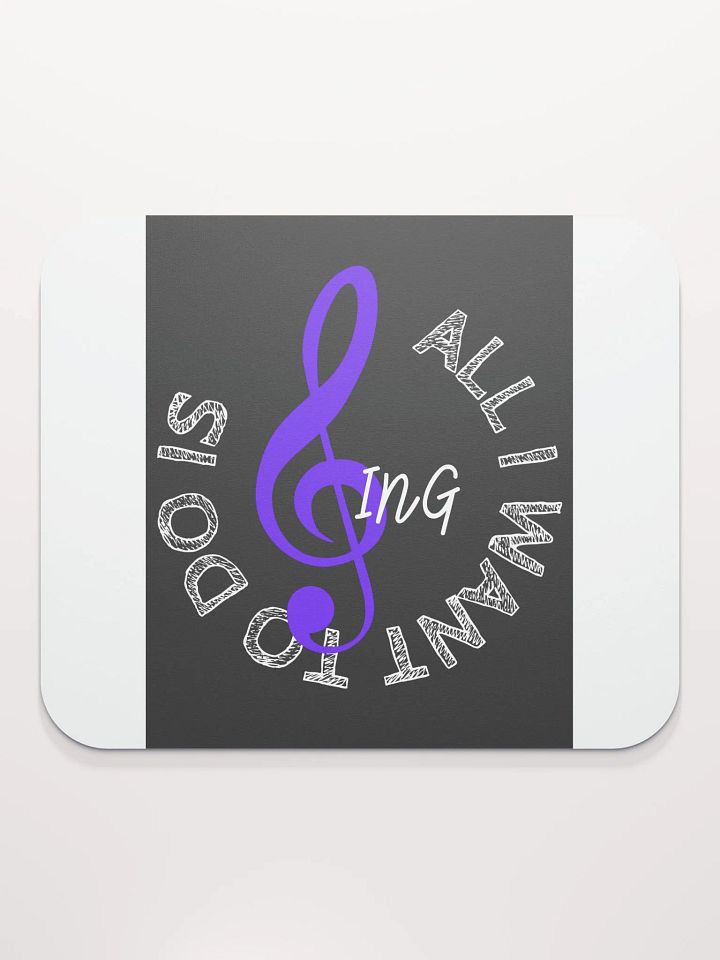 Melodic Muse Mouse Pad – Music-Themed Desk Accessory with Treble Clef Design product image (1)
