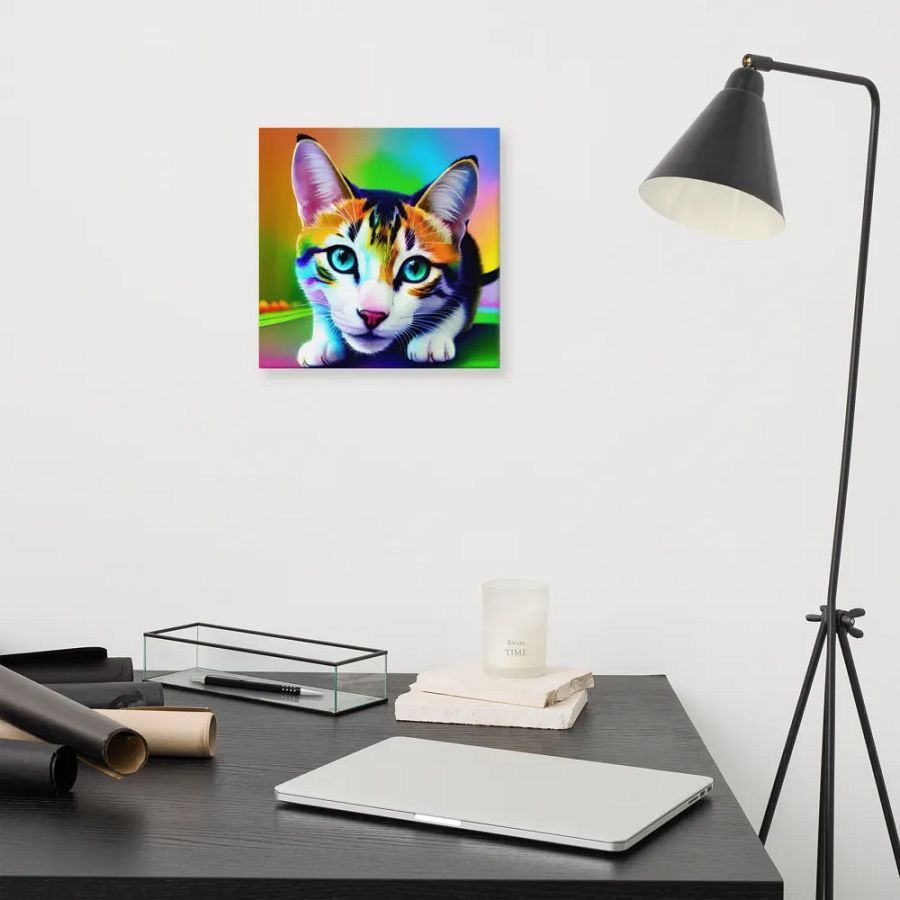 Cute Cat Digital Painting - v14 product image (11)