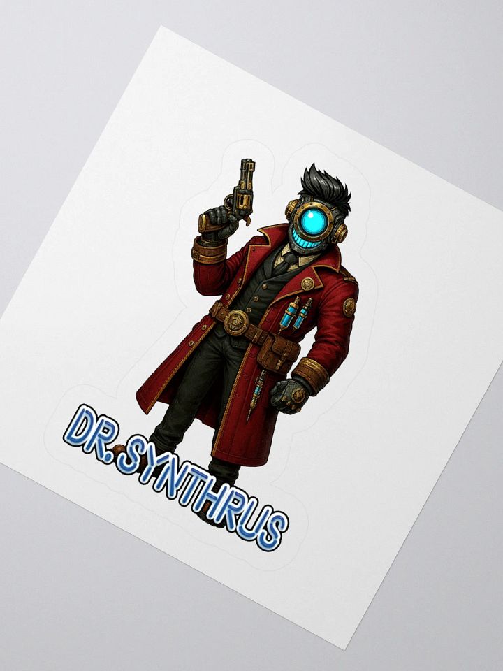 RIFTS: Dr. Synthrus - Futuristic Kiss Cut Stickers product image (5)