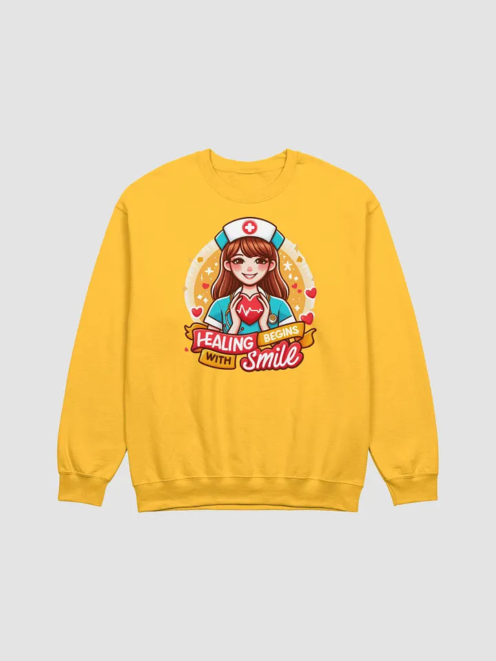 Smiling Nurse Heartbeat Sweatshirt product image (7)