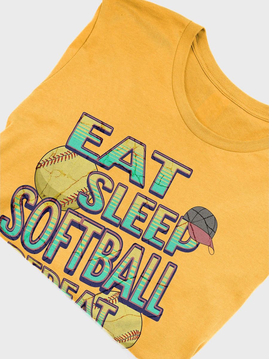 Eat Sleep Softball Repeat Iconic Comfort T-Shirt product image (9)