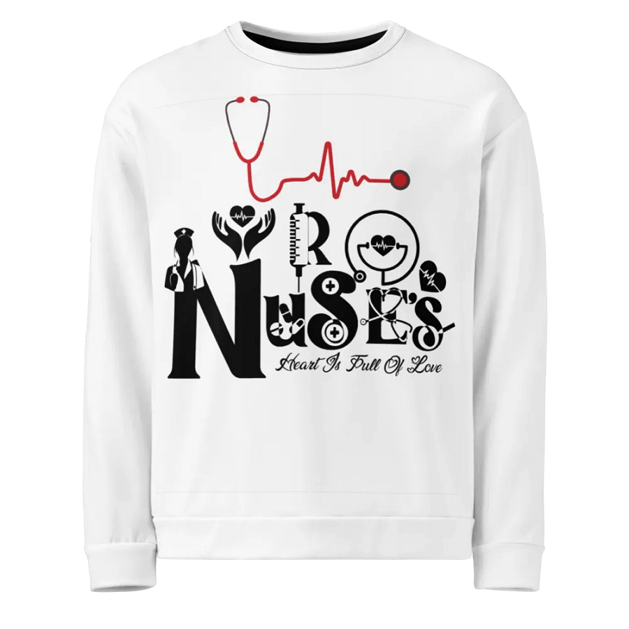 Nurse Love All-Over Print Sweatshirt product image (1)