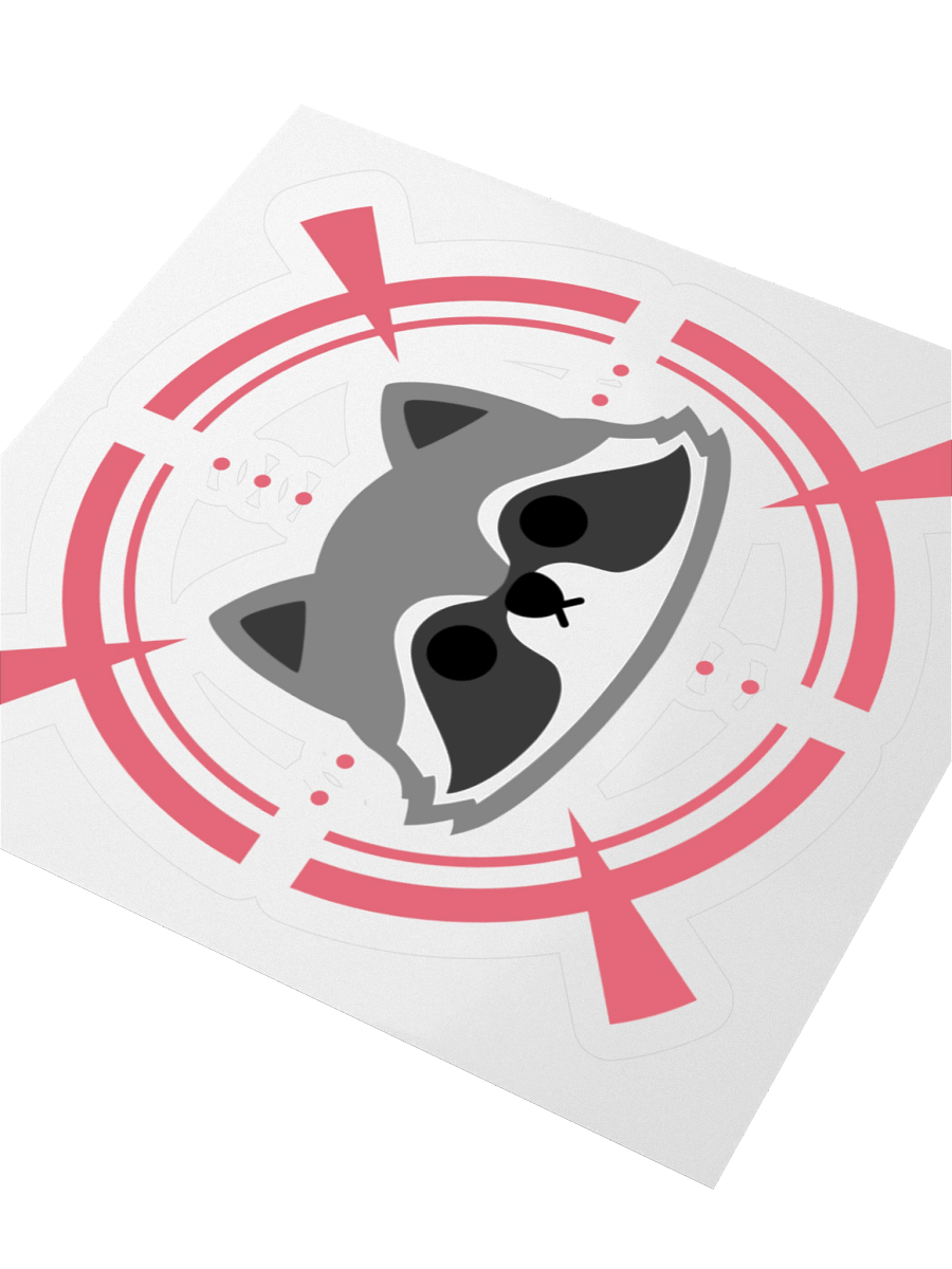 Raccoon Sticker product image (8)