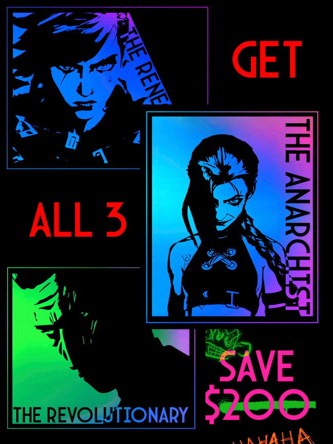 ARCANE - Jinx, Vi, Silco BUNDLE DEAL [13x15] product image (1)
