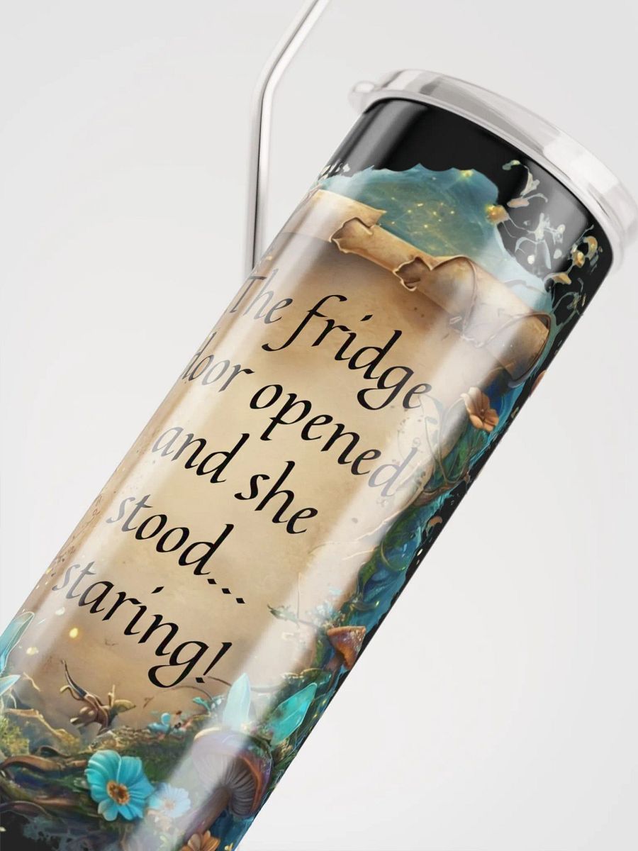 Funny Mom Tumbler: "The Fridge Door Opened… and She Stood, Staring!" Perfect for Caffeinated ADHD Moms product image (4)