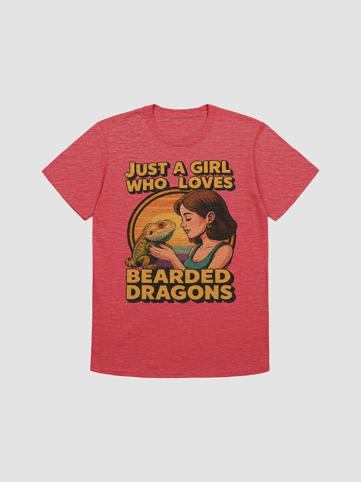 Just a Girl Who Loves Bearded Dragons Tee – Retro Sunset Lizard Lover Shirt product image (15)