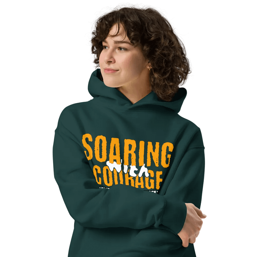 Soaring with courage unisex hoodie product image (1)