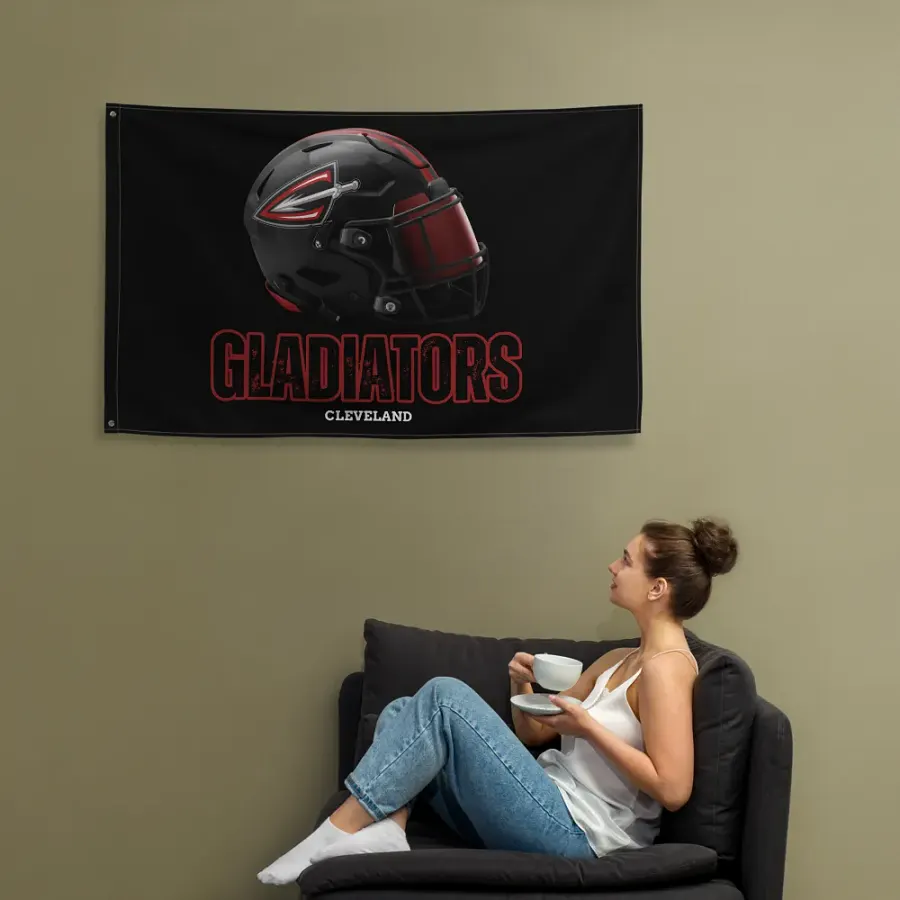 Cleveland Gladiators Team Flag product image (12)