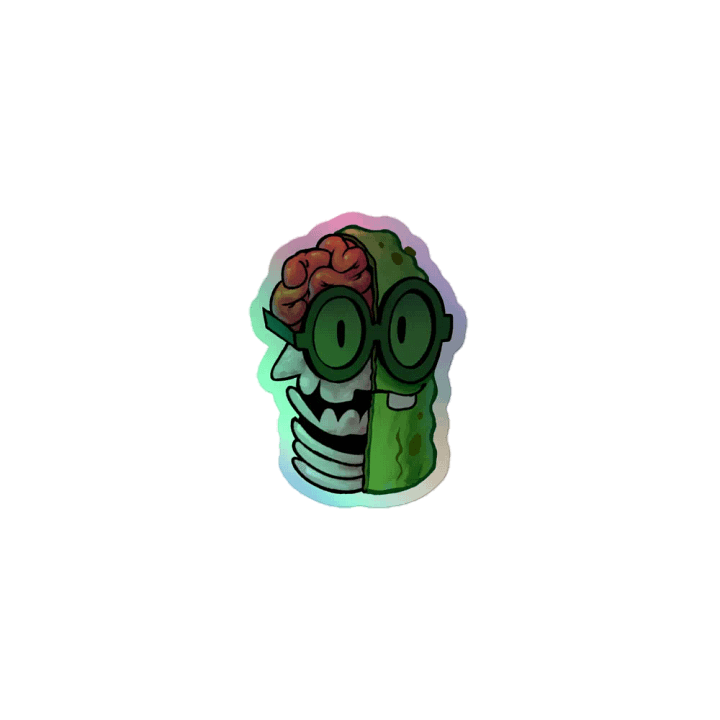 Holographic Half a Pickle Sticker product image (1)