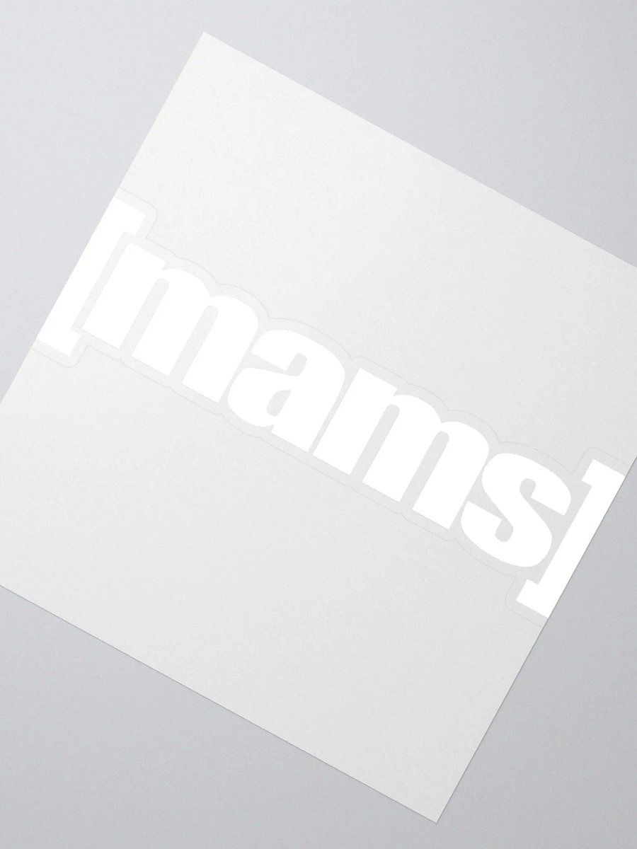 [mams] swim white sticker product image (2)