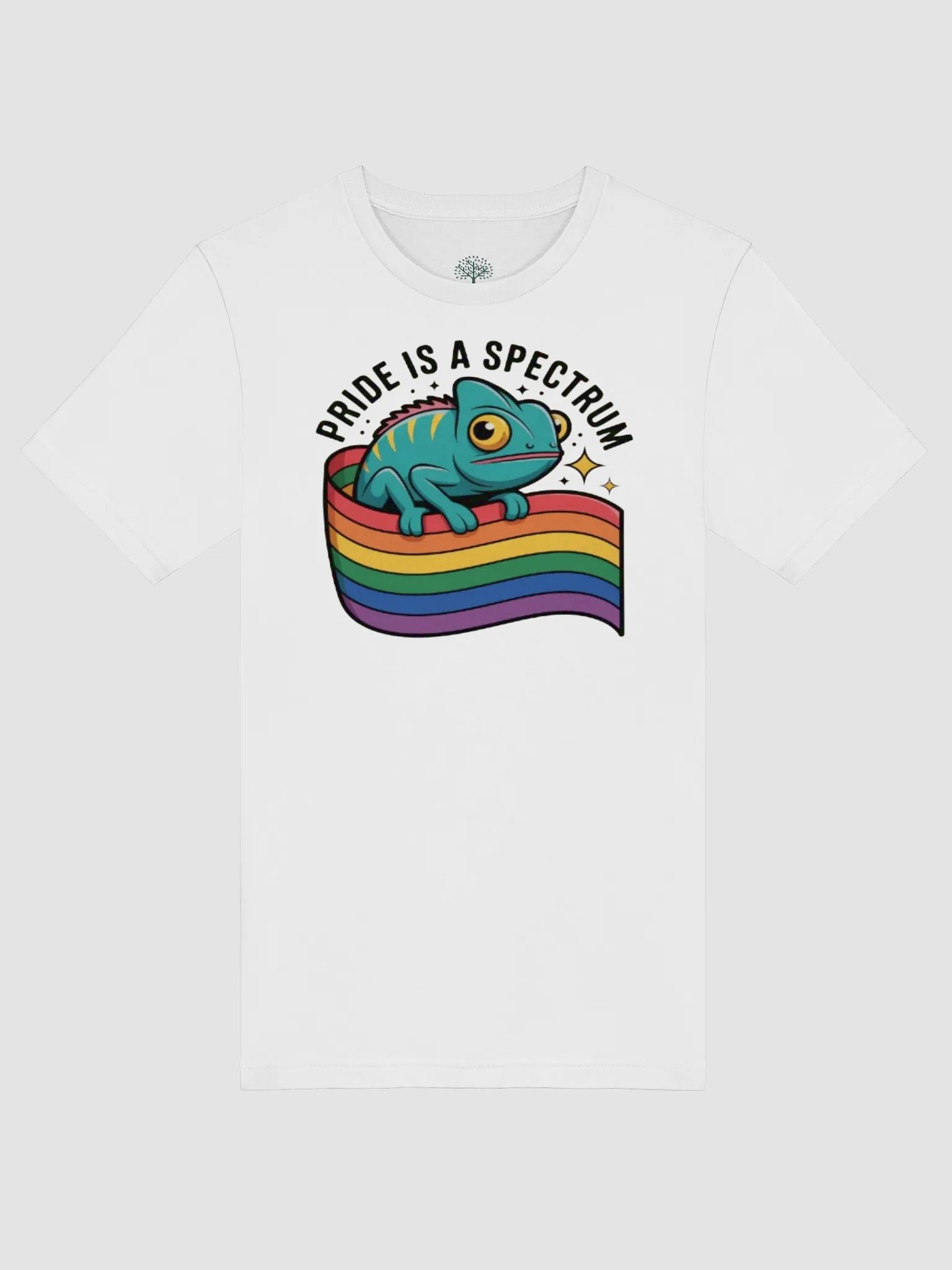 "Pride is a Spectrum" Chameleon T-Shirt - Celebrate Inclusivity with Graphic Grove product image (6)