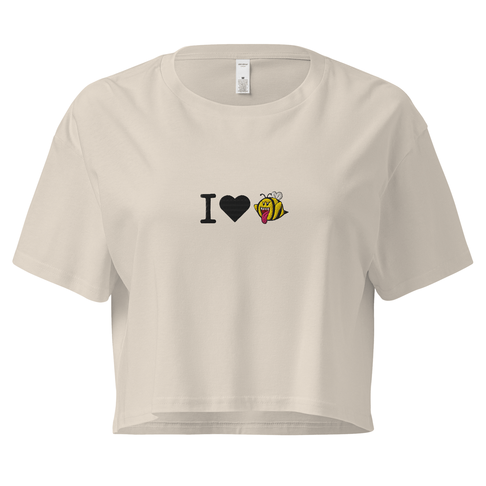 I Love Boo-Bees Embroidered Crop Top product image (1)