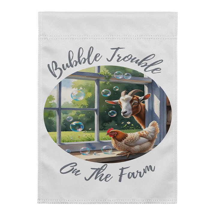 Bubble Trouble Garden Flag product image (1)