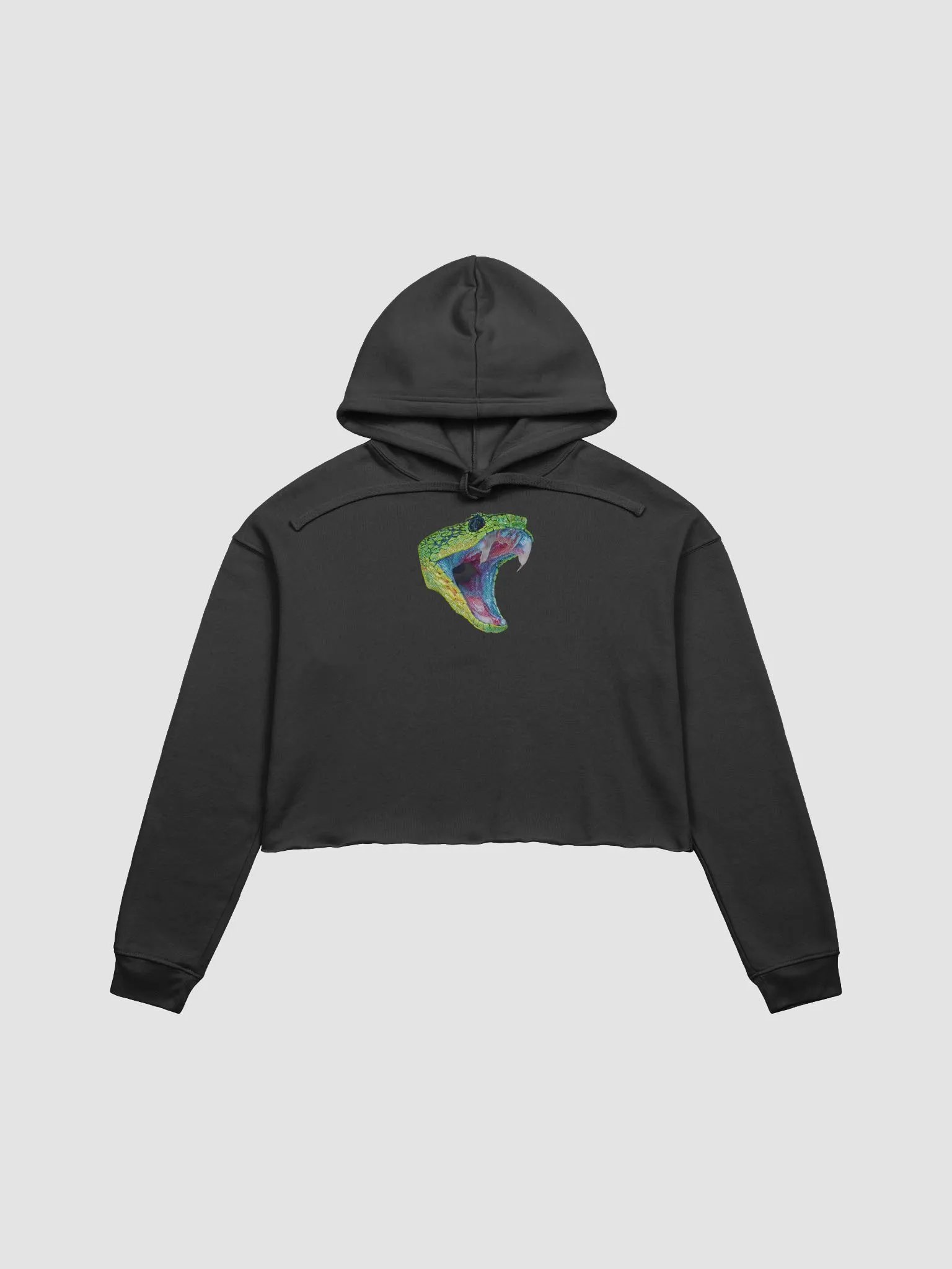Rick G Cold-Blooded Women's Crop Top Hoodie product image (2)