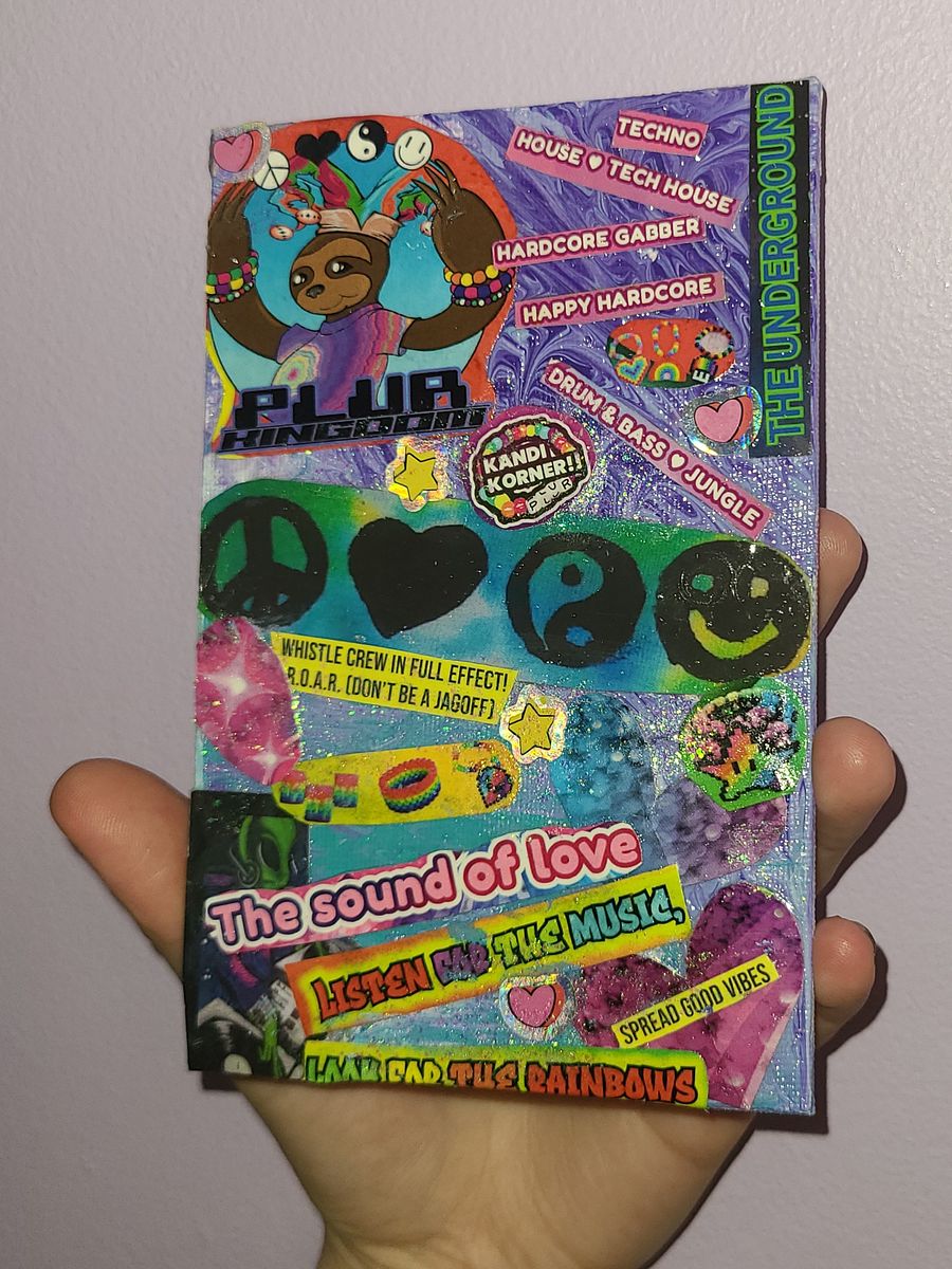 PLUR Kingdom Rave Nostalgia 4x6 mini canvas product image (1)