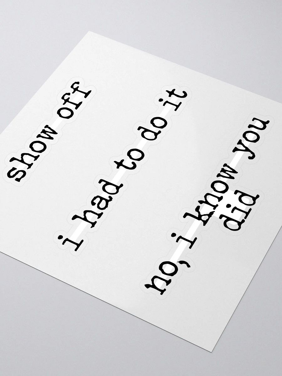 I Had to Do It Buddie Quote 3 pk Stickers product image (3)