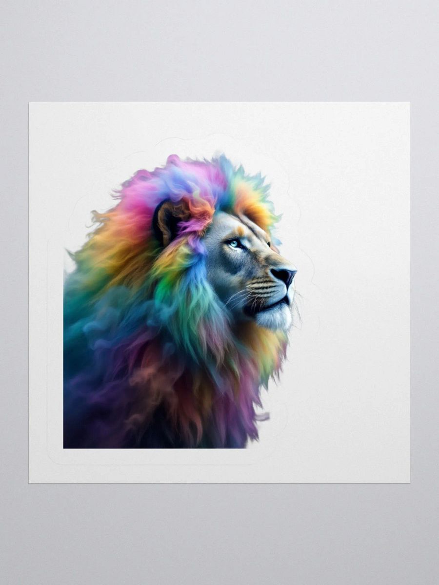 Rainbow Lion Kiss Cut Stickers product image (2)