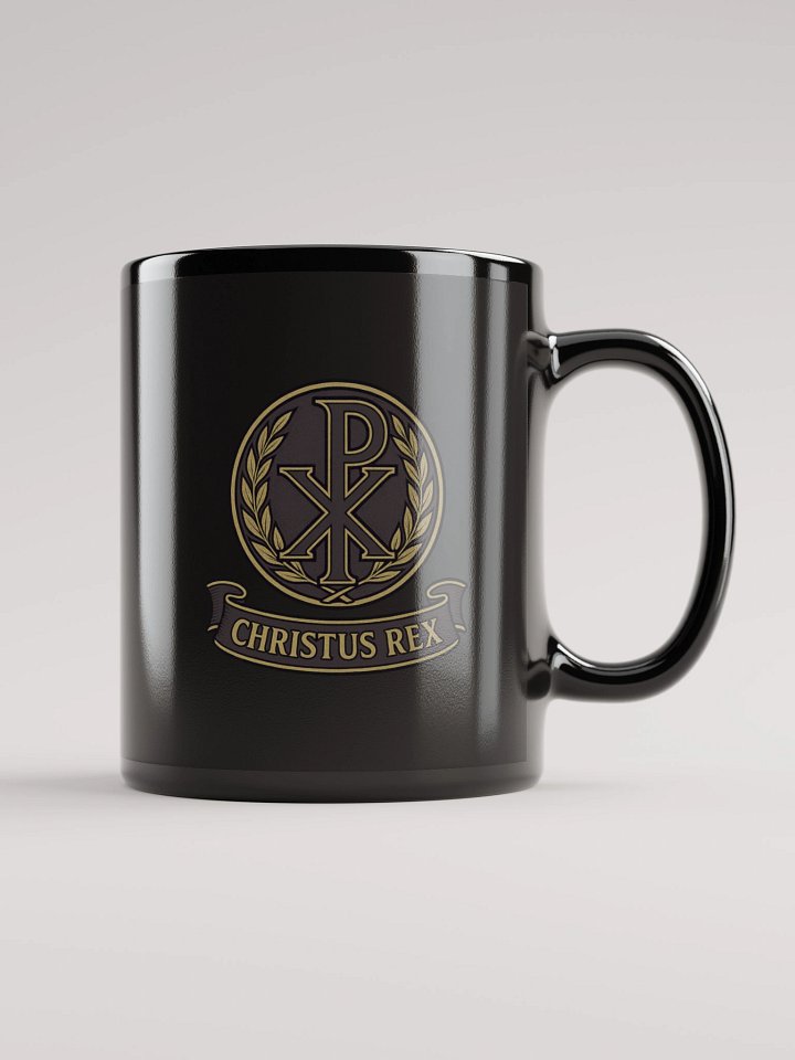 Chi-Rho mug black product image (1)