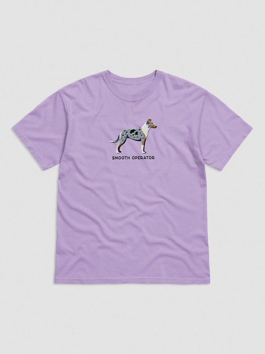 Smooth Operator T-Shirt(Embroidered) of a Smooth Collie(Blue Merle) product image (4)