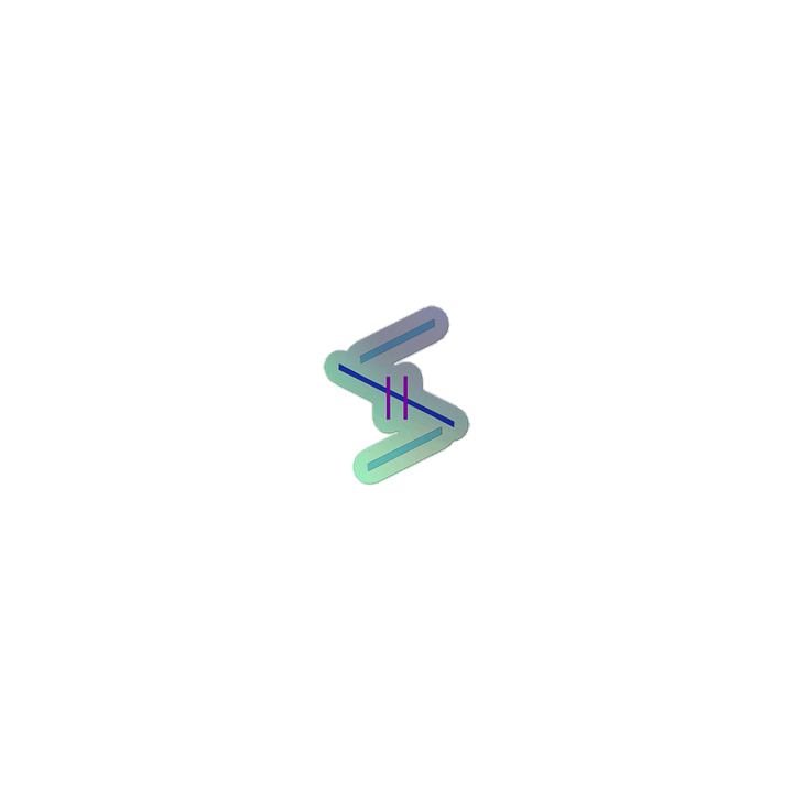'PaperCup' holo logo sticker product image (1)