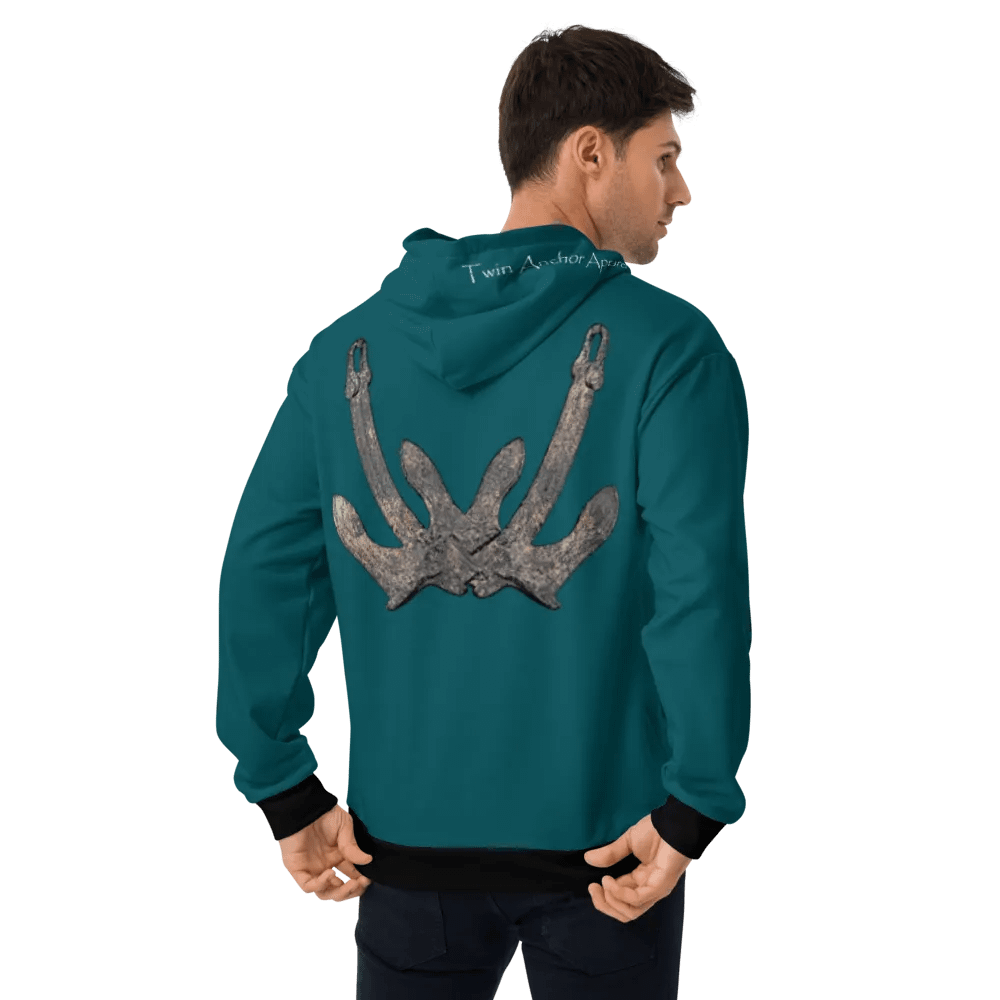 Teal Anchor Hoodie product image (11)