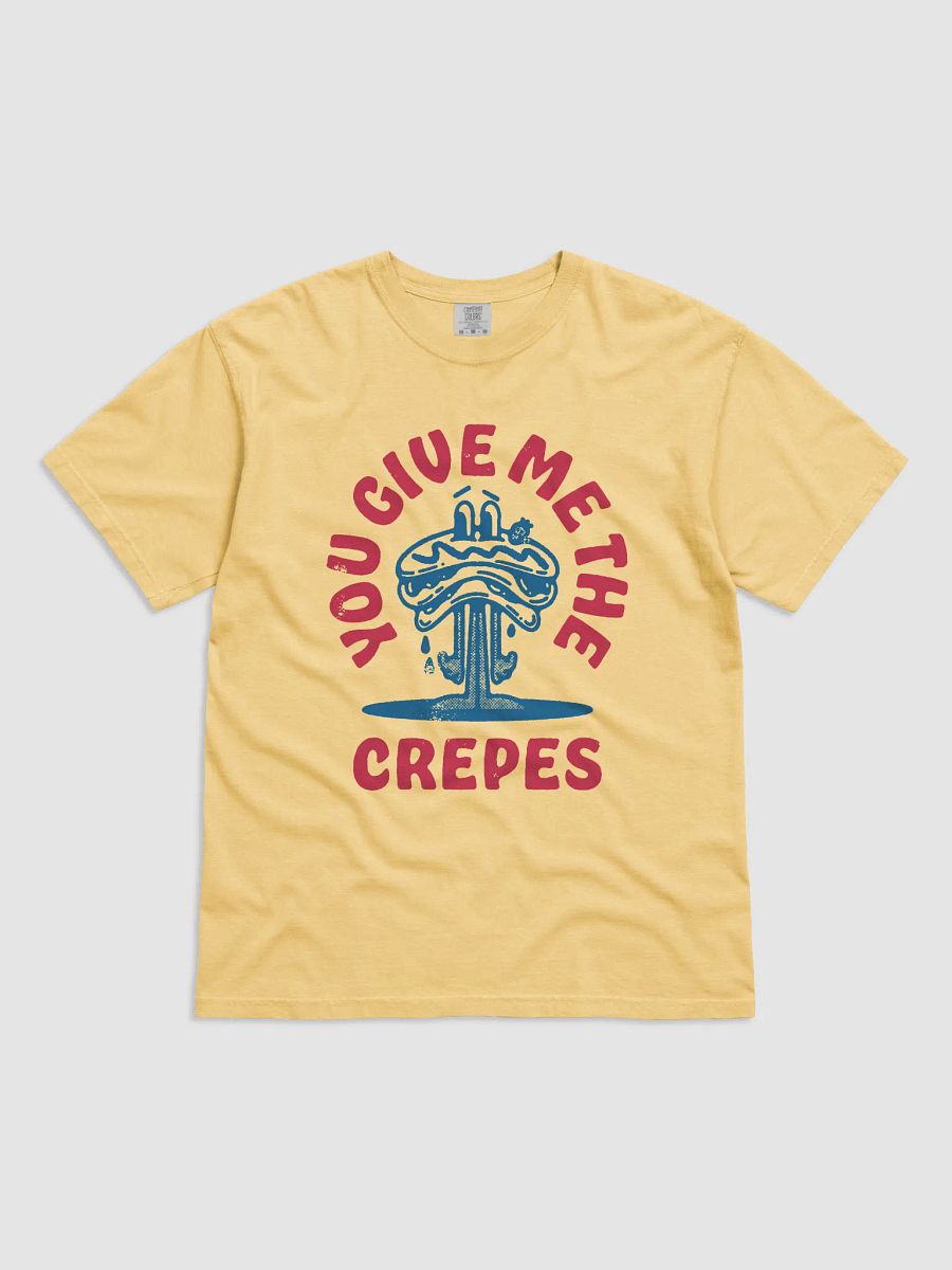You Give Me the Crepes | Funny Retro-Style Hipster T-Shirt of a Crepe Mascot for Introverts and the Anti-Social product image (5)