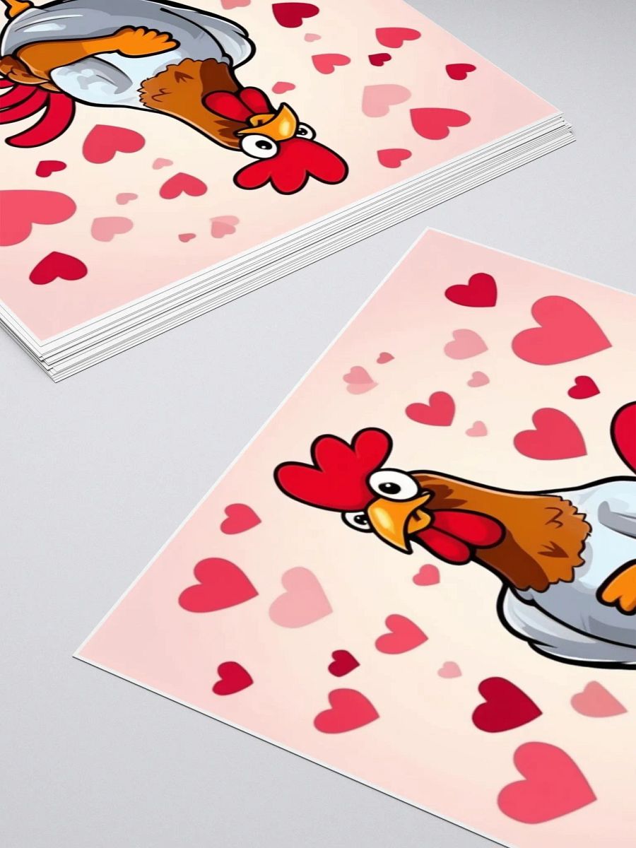 Love Strut Rooster Kiss Cut Stickers product image (4)