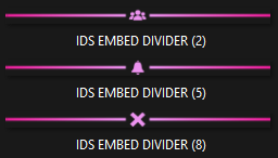 Pinkie Embed Divider Bars product image (2)