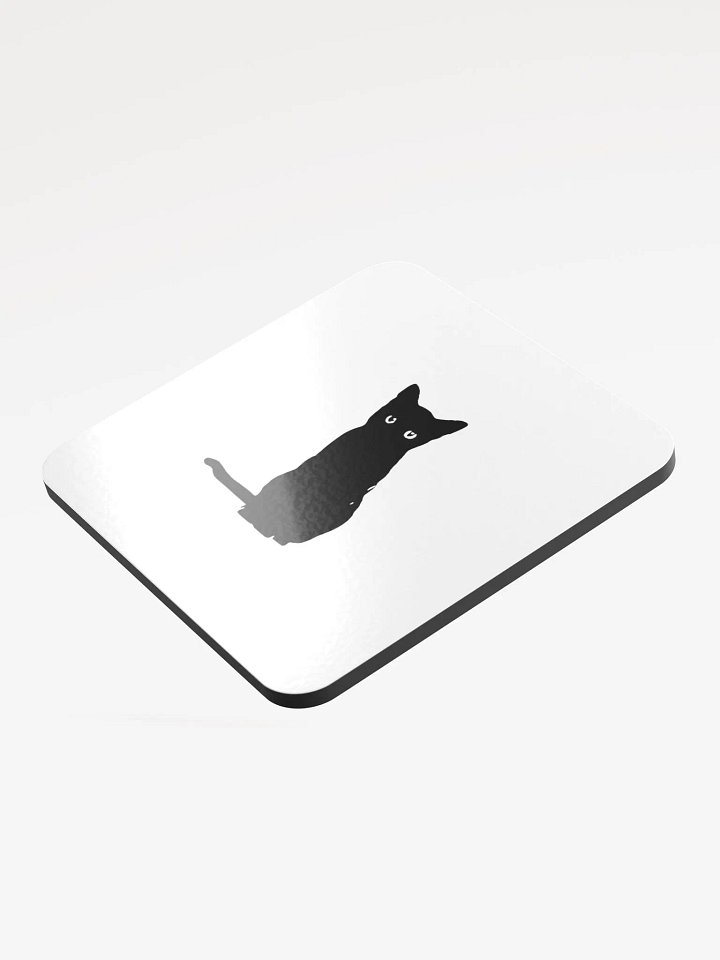 Little Black Cat Cork Coaster product image (2)