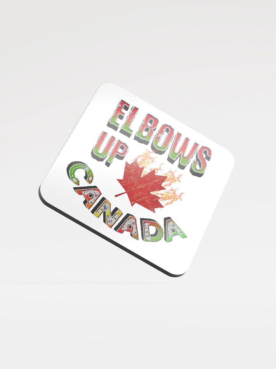 Elbows Up Canada Flaming Maple Eco Coaster product image (2)