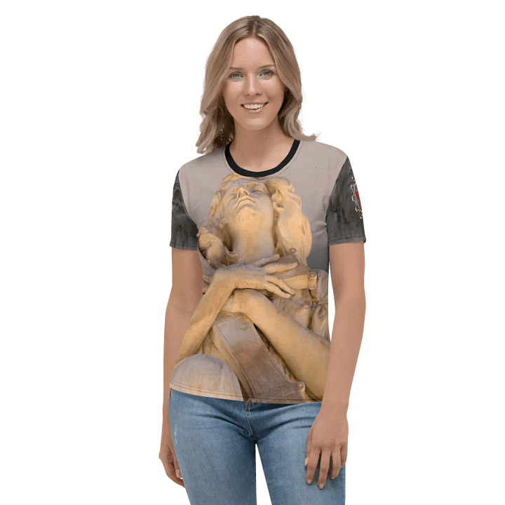 With The Hand On My Cross I Ladies Tee product image (1)