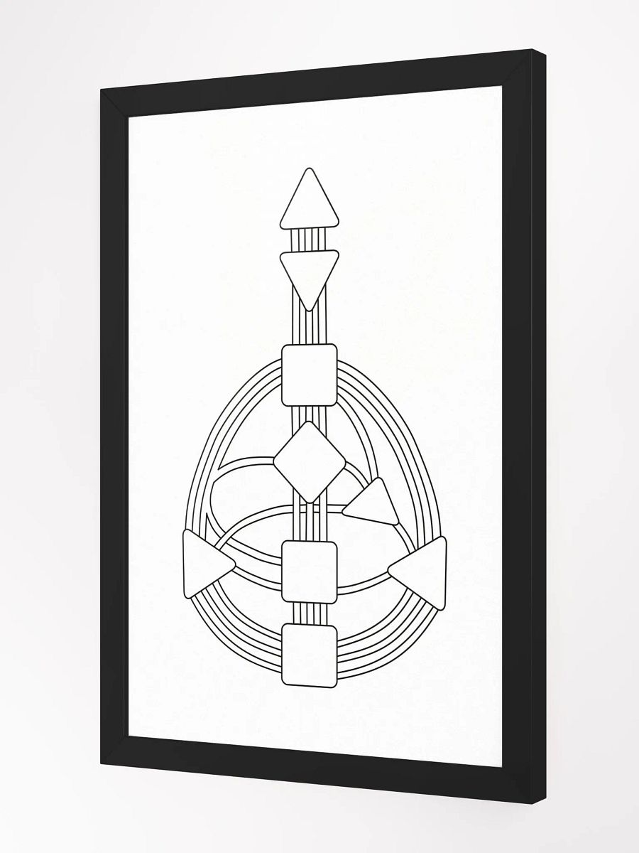 Color Your Human Design Chart Framed Print product image (2)