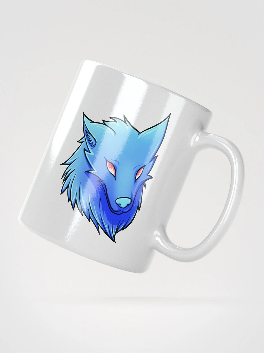 Pink and Blue Wolf Coffee Mug (White) product image (2)