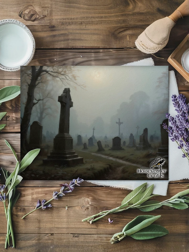 Haunted Graveyard: Halloween Art Poster product image (2)