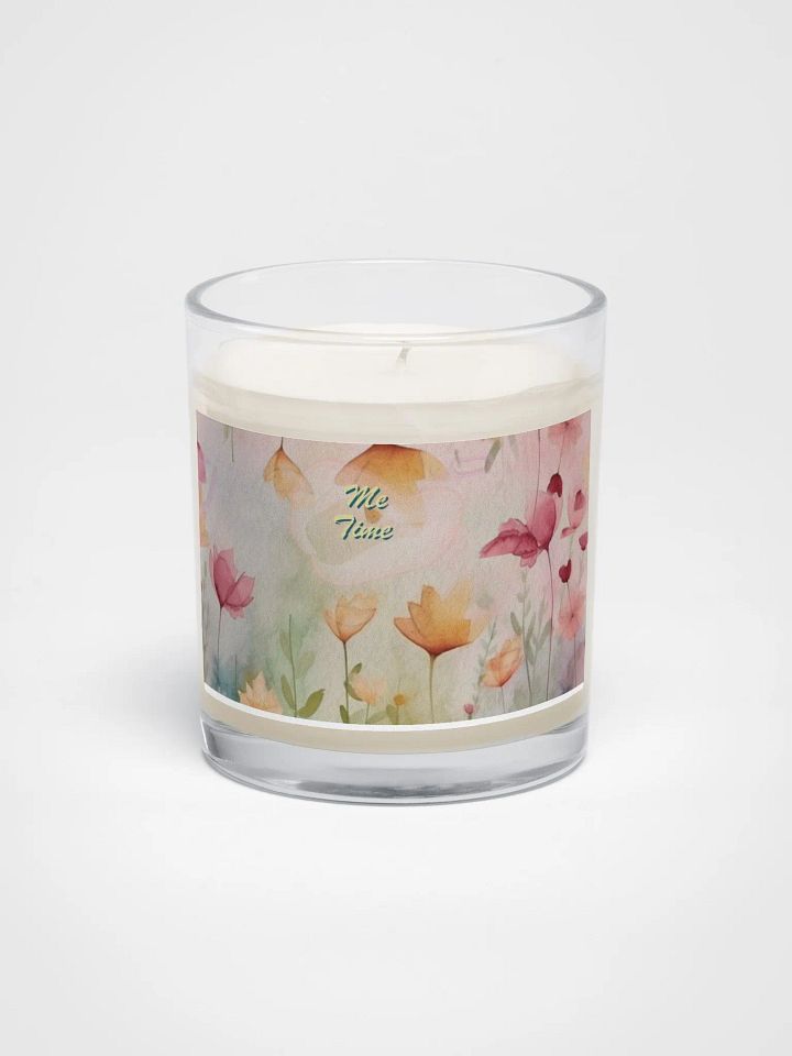 Me Time Floral Soy Wax Candle mothersday gift for wife mom daughter friend product image (1)