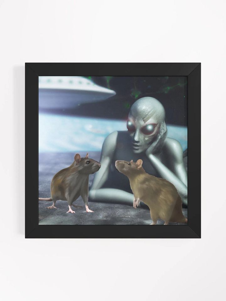 Just us then Framed print product image (2)