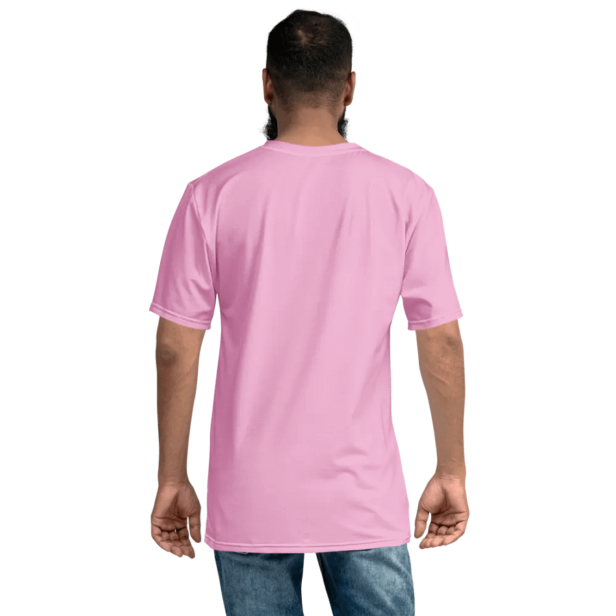 Plain Light Carnation Pink True Summer Men's Crewneck Polyester Heavyweight Premium T-Shirt by Treasure Pie product image (8)