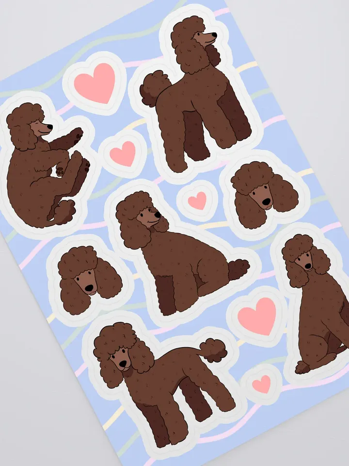 Adorable Chocolate Poodles Sticker Extravaganza product image (2)