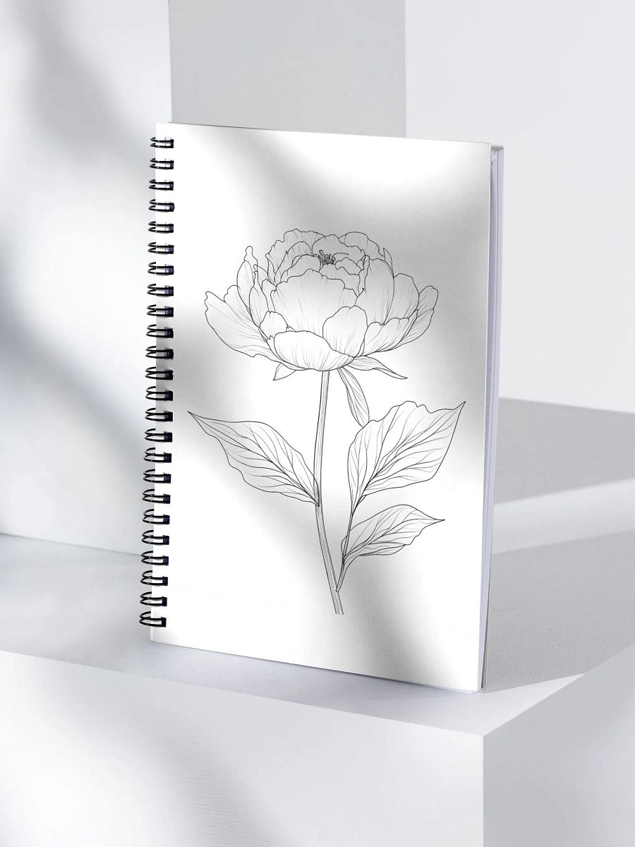 Peony Spiral Notebook product image (4)
