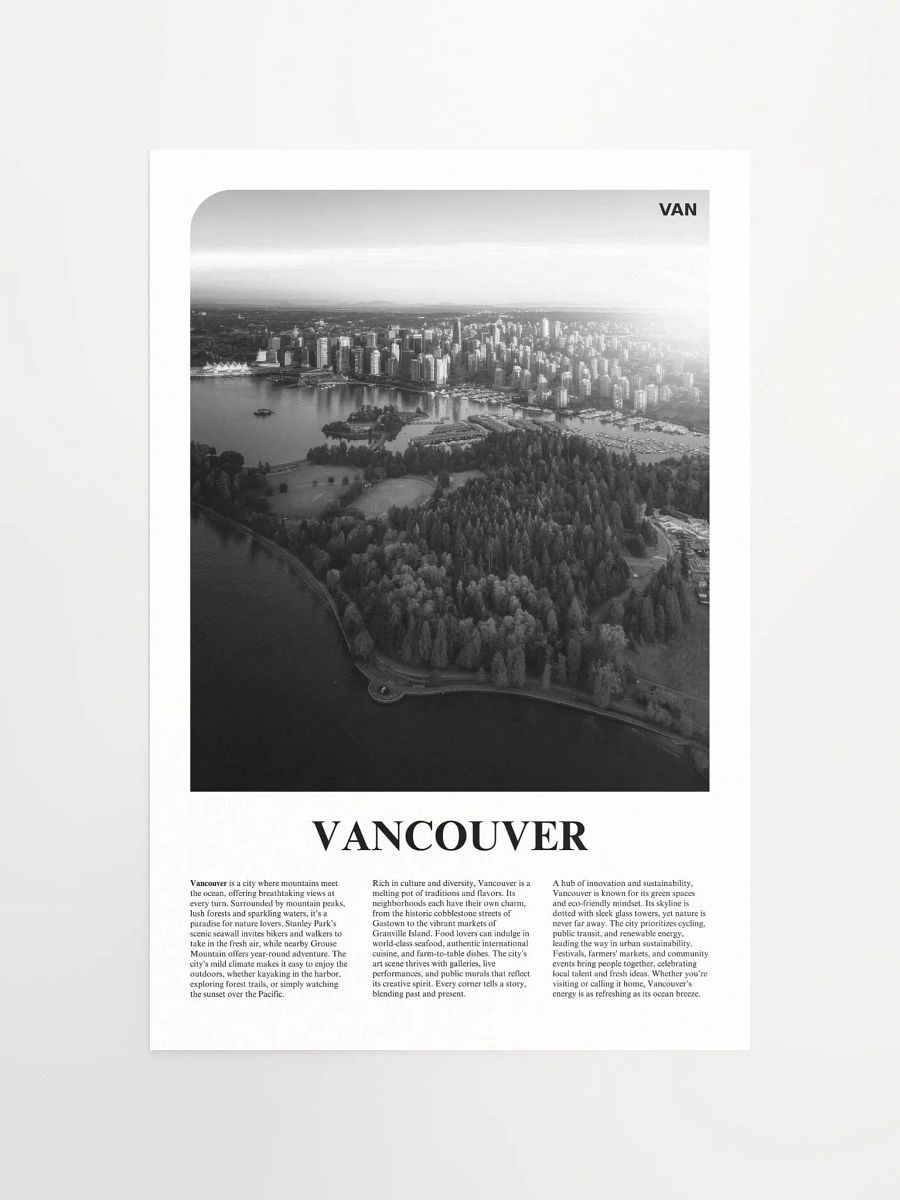 Vancouver 01 Newspaper Poster product image (5)
