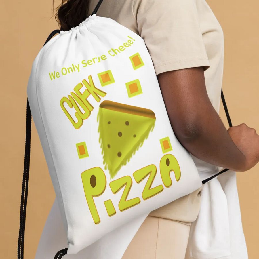 CUFK Pizza Drawstring Bag product image (4)